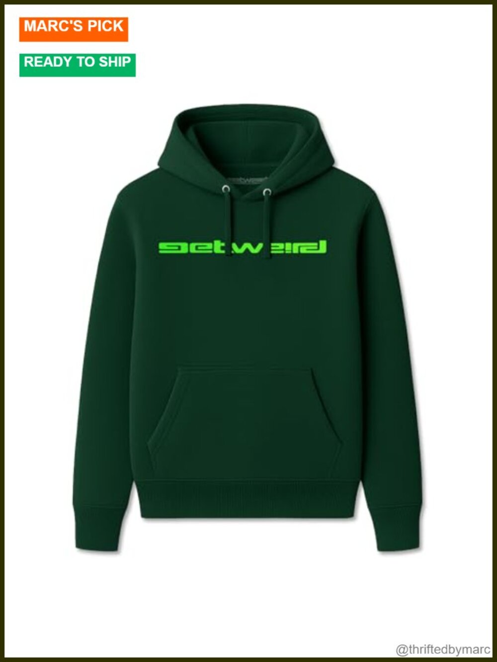 Unisex Adult Reflective Hoodie - Cotton Blend Pullover, Kangaroo Pocket